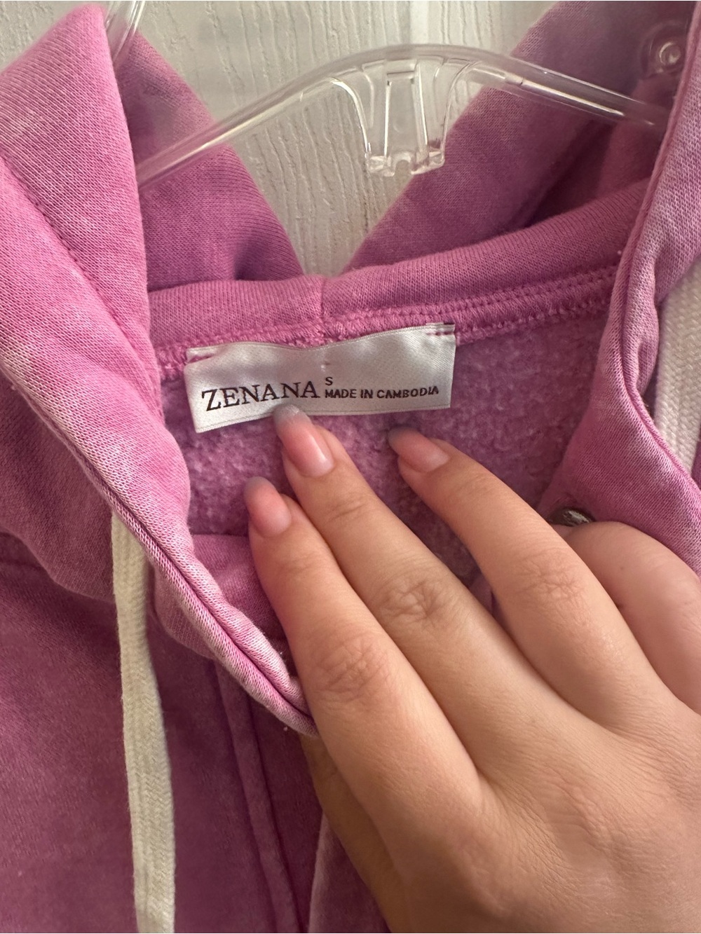 Zenana Mineral Washed Hooded Pullover Oversized Sweatshirt - S 💗💜 - Picture 7 of 10